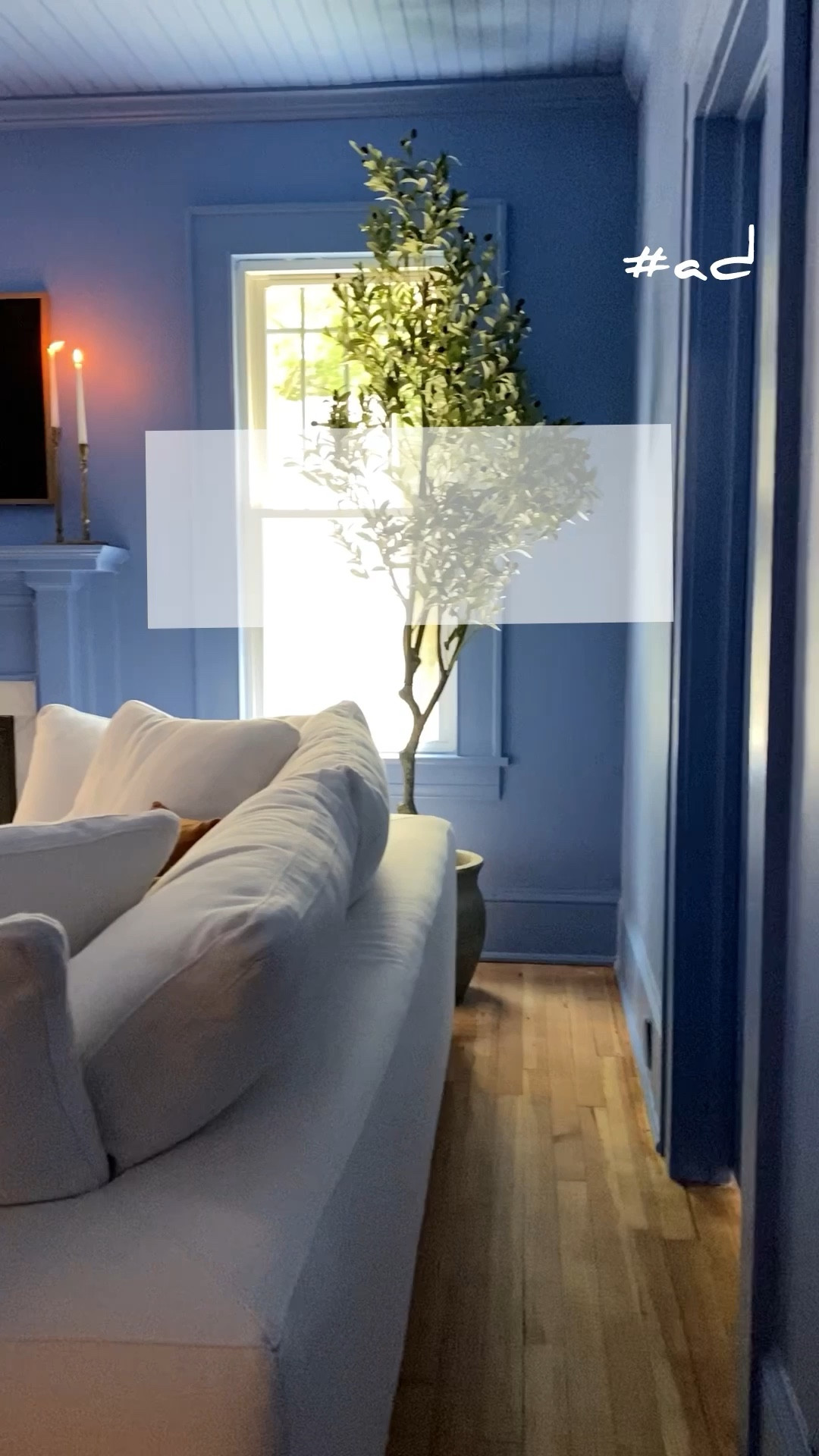 #ad Let’s turn down the intensity of this family room color and trade it for a lighter tonal look
featuring Celestial HGSW6808 in semi-gloss for the moulding/doors/ceiling and Wondrous Blue
HGSW6807 in flat for the walls. Both colors are part of the HGTV Home® by Sherwin-Williams
color palette and are GIVING!!! Don’t you agree?!
As for the Infinity paint by #hgtvhomebysherwinwilliams ,its one-coat perfection claims are true!
I only had to apply one coat of paint which cut my work time in half 👏 👏 👏
Don’t believe me? Try it for yourself by visiting my LTK shop with all the links to the
@loweshomeimprovement products you’ll need to make it happen!  #LowesPartner

#LTKHome