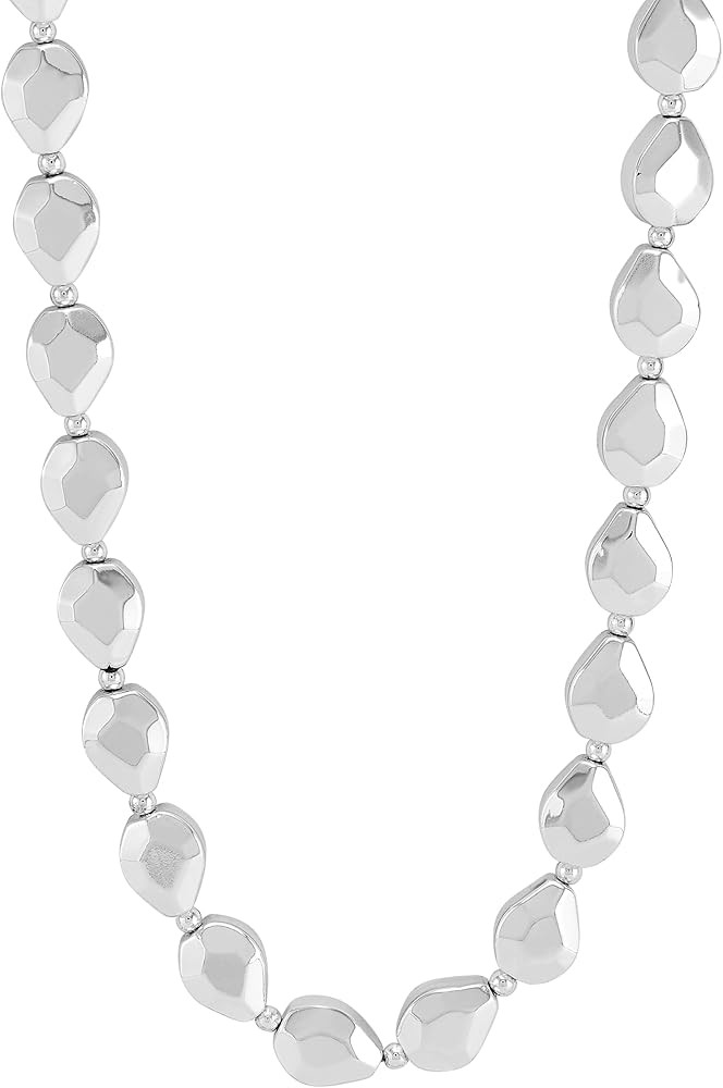 Silpada 'Scattered Around' Sterling Silver Hematite Beaded Necklace, 18" + 2" (8mm) | Amazon (US)