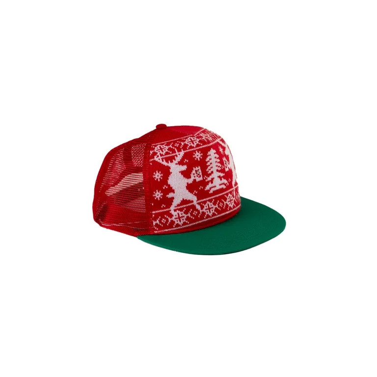 Christmas Reinbeer Trucker Baseball Party Cap, Unisex, by Holiday Time | Walmart (US)