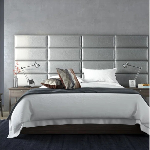 Wall Paneling in Metallic Silver | Wayfair North America