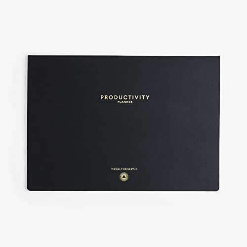 Intelligent Change - Weekly Desk Pad, 1-Year Productivity Planner, Tear-Out Deskpad for to-Do List, Productivity Tools for Time Management and Mindfulness, A4 Size, Black | Amazon (US)