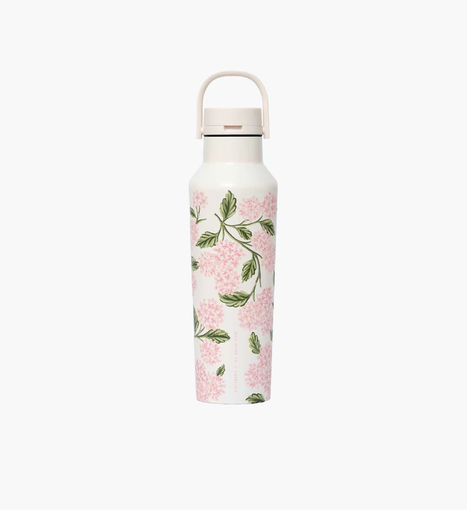 20 oz. Sport Canteen - Pink Hydrangea | Rifle Paper Co.