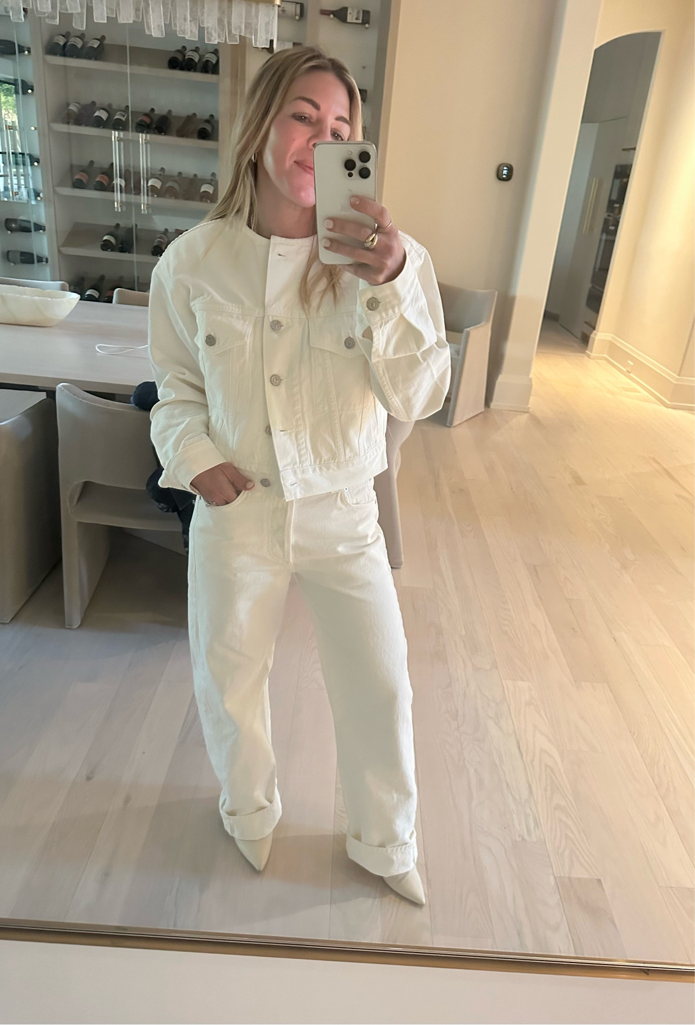 Love a monochromatic moment. Jacket runs slightly oversized 

#LTKstyletip #LTKSeasonal #LTKover40