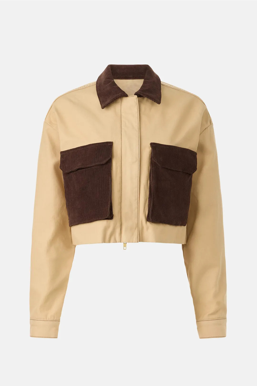 Hudson Brown Cropped Chore Jacket | Rent the Runway