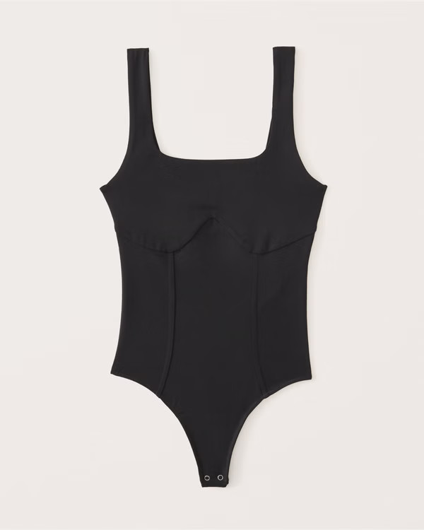 Women's Double-Layered Seamless Fabric Corset Bodysuit | Women's Tops | Abercrombie.com | Abercrombie & Fitch (US)
