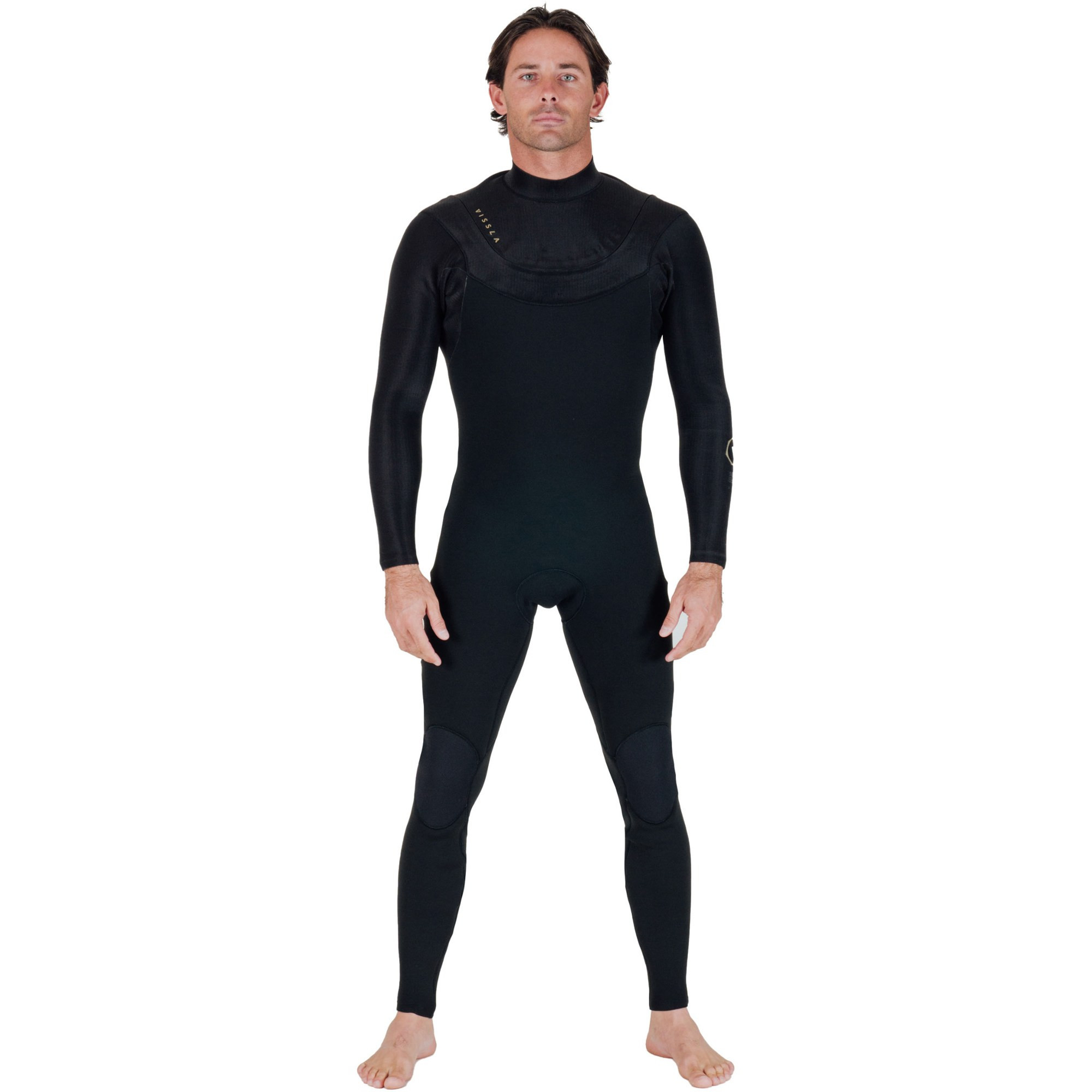 VISSLA Men's New Seas U-Zip 3/2 mm Wetsuit Black M | REI