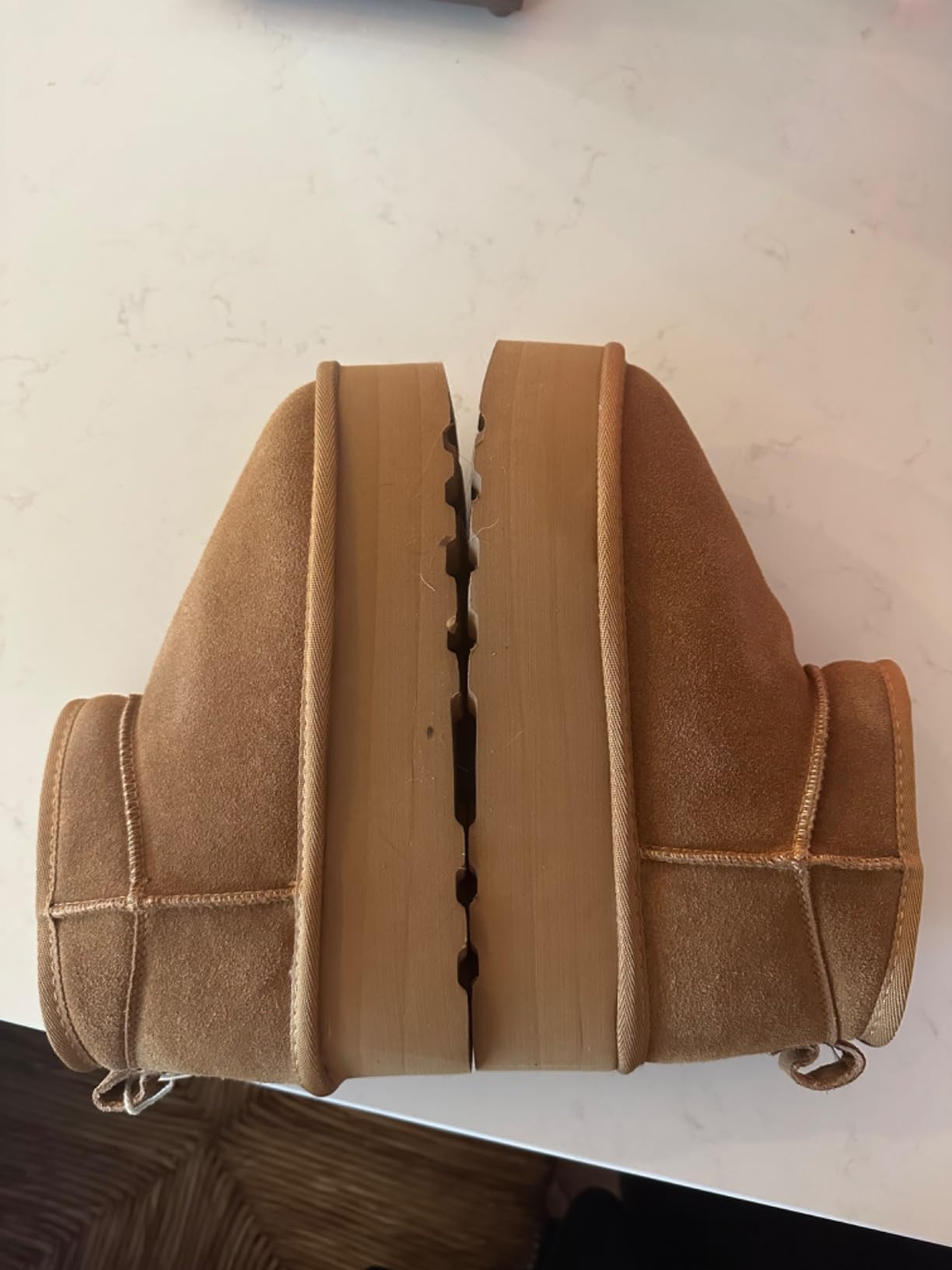 CUSHIONAIRE Hippy Women’s Platform Ankle Boots – Genuine Suede, Faux Fur Lining, Cozy Winter ... | Amazon (US)