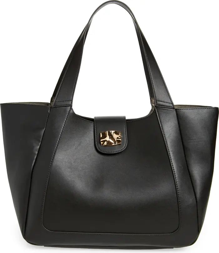 Topshop Trophy Piece Faux Leather Tote | Nordstrom | Nordstrom