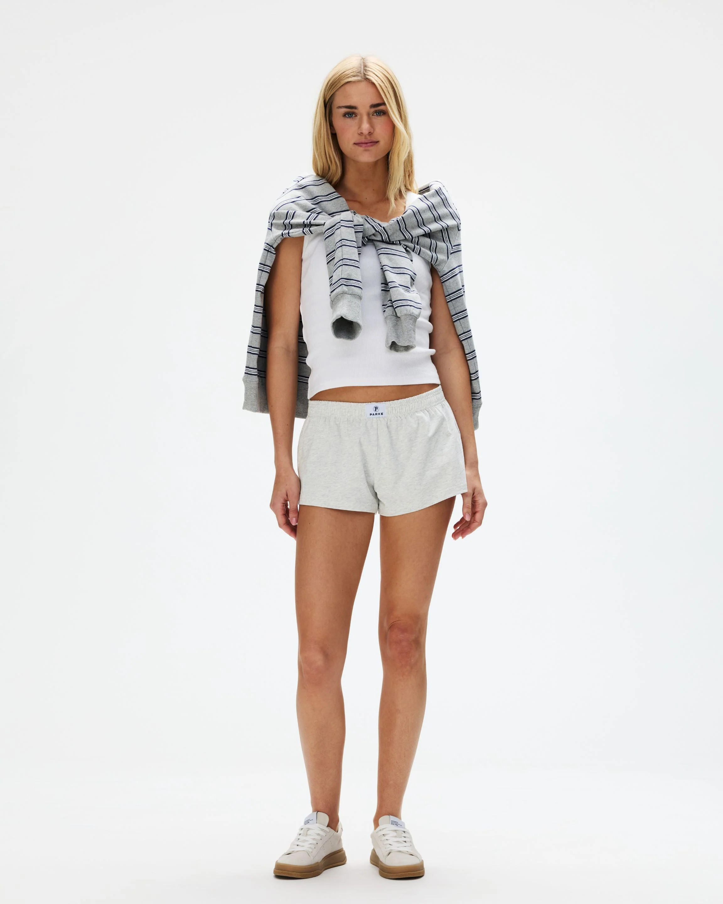 Cotton Boxer Shorts - Classic Grey | Parke