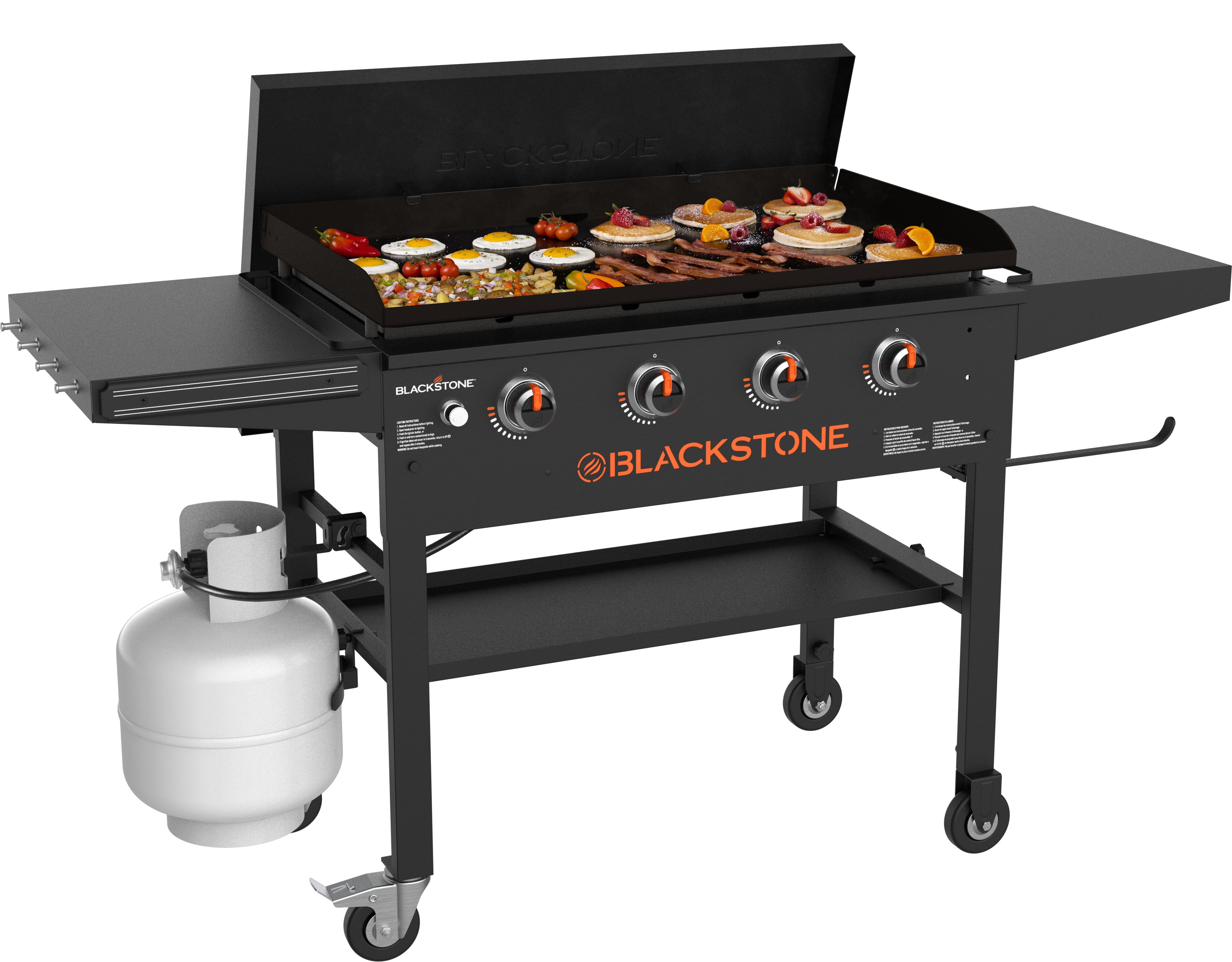 Blackstone Original 4-Burner 36" Propane Omnivore Griddle with Hard Cover | Walmart (US)