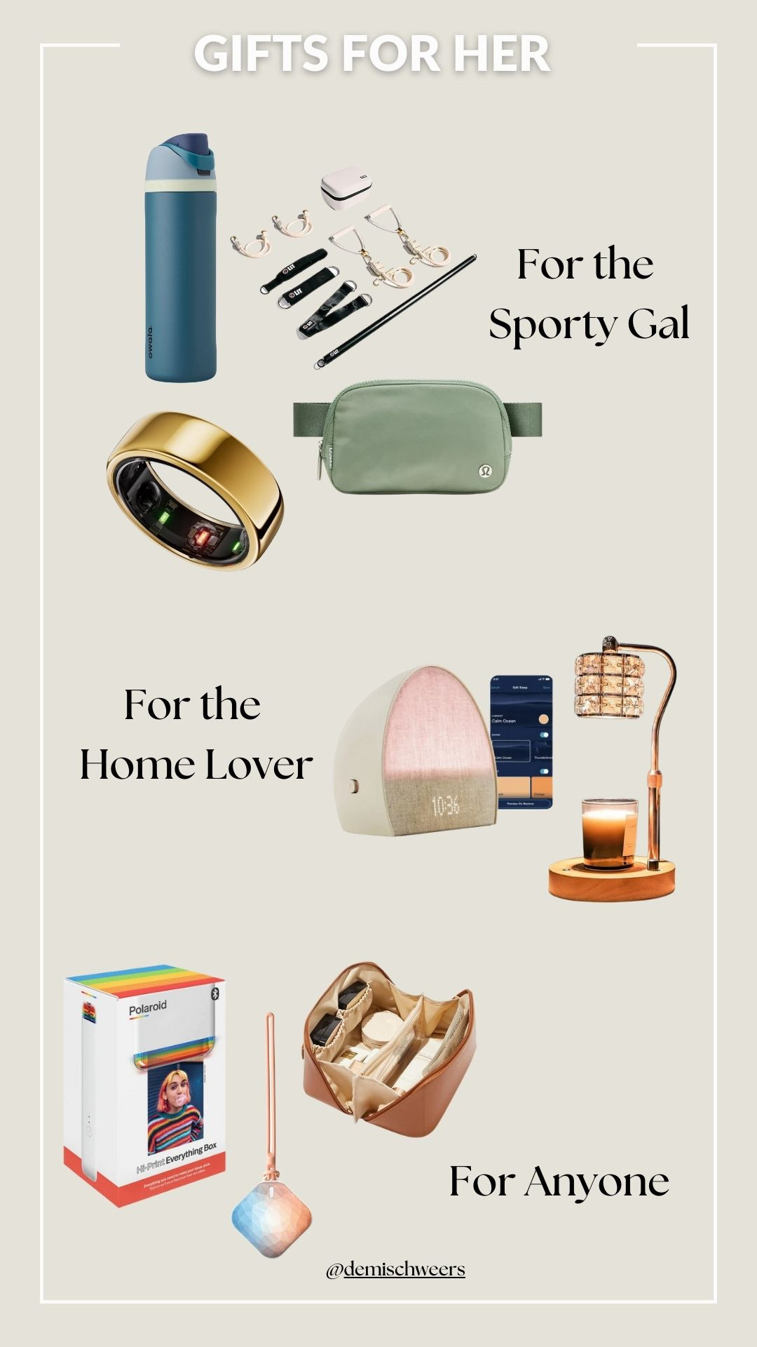 Gifts for Her: The Sporty Gal, The Home Lover and a few extra favs for anyone! 

 

#LTKGiftGuide #LTKHoliday #LTKActive