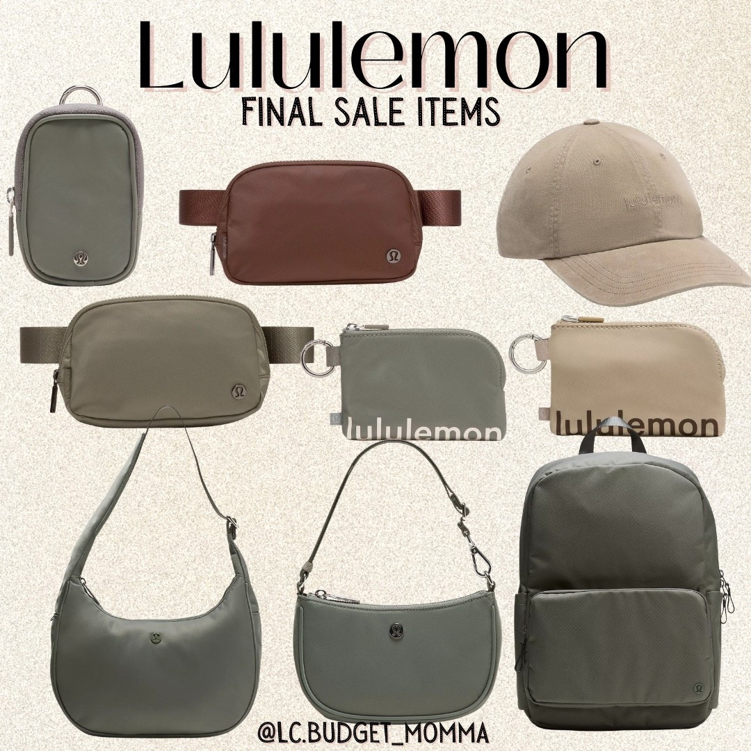 Lululemon Sale! ✨

#sale #bag #purse #handbag #crossbody  #lululemon #slides #womensfashion #wallet #ootd #style #seige #brown #cap #hat 

#LTKStyleTip #LTKSaleAlert #LTKItBag