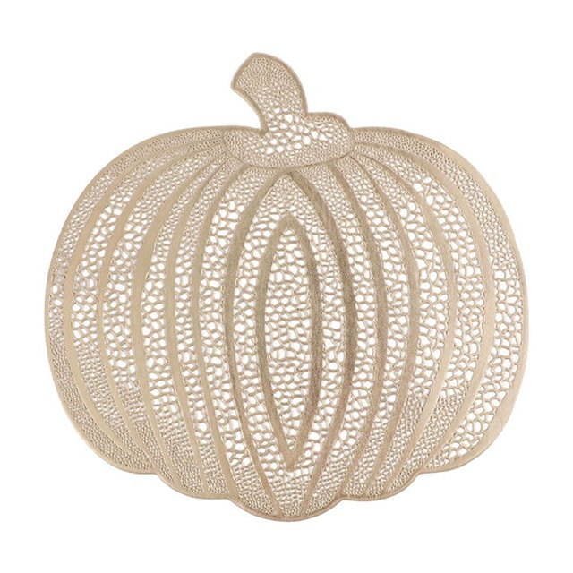 Qocolhg Halloween Decorations Gold Pumpkins Pattern Halloween Placemats, 15 Inch Seasonal Fall Ta... | Walmart (US)