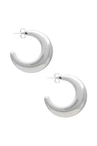 SHASHI Tsuki Hoops in Silver from Revolve.com | Revolve Clothing (Global)
