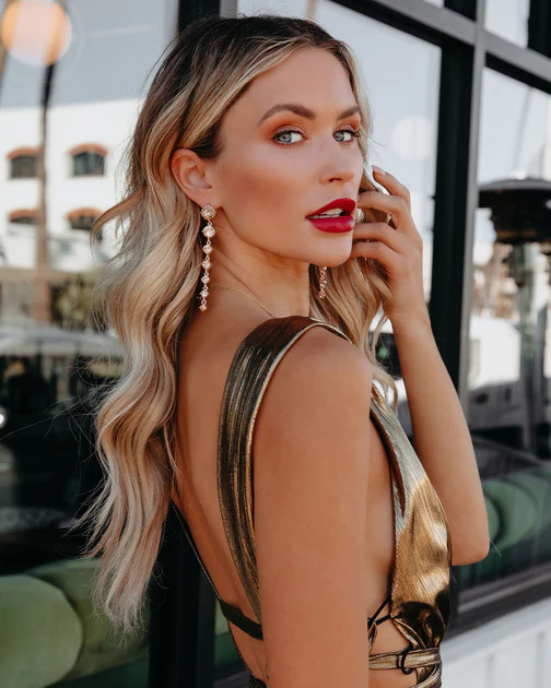 Rose Gold Drop Earrings | VICI