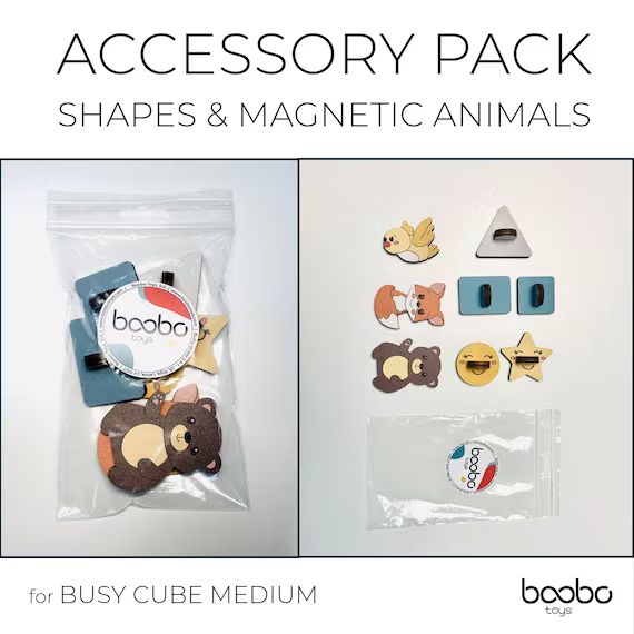 Accessory Pack  Sorting Shapes & Magnetic Animals  for Busy | Etsy | Etsy (US)