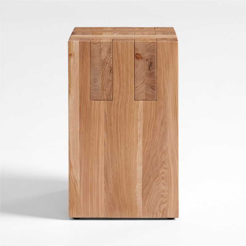 Shinola Utility Oak End Table + Reviews | Crate & Barrel | Crate & Barrel