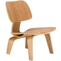 Molded Plywood Lounge Chair With Wood Legs Ash Natural For Living Room Furniture Mid Century Wooden Accent Replica | Etsy (US)