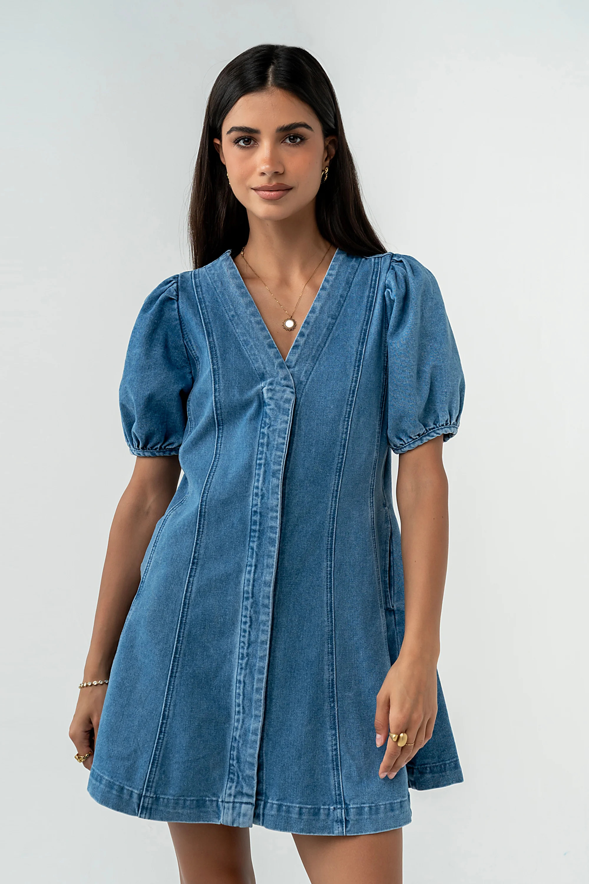 Correy Denim Mini Dress | Böhme US