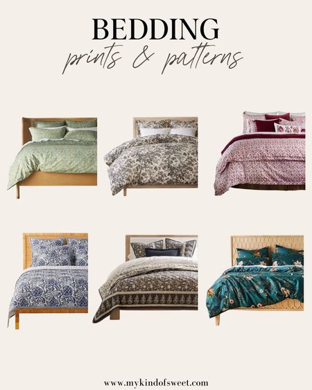 These print and pattern bedding options are perfect for a summer bedroom refresh. I love this Anthropologie Duvet Cover and the Pottery Barn Reversible Quilt.

#LTKHome #LTKStyleTip