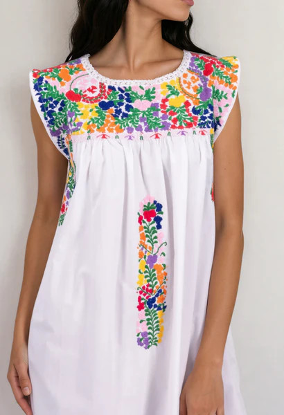 Flores Classic Fiesta Short Dress | Mi Golondrina