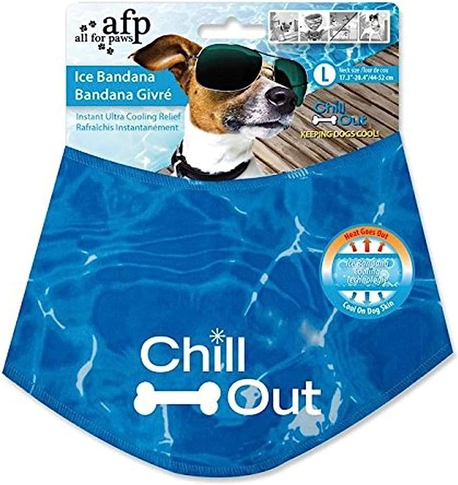 ALL FOR PAWS Chill Out Ice Bandana, Large | Amazon (US)
