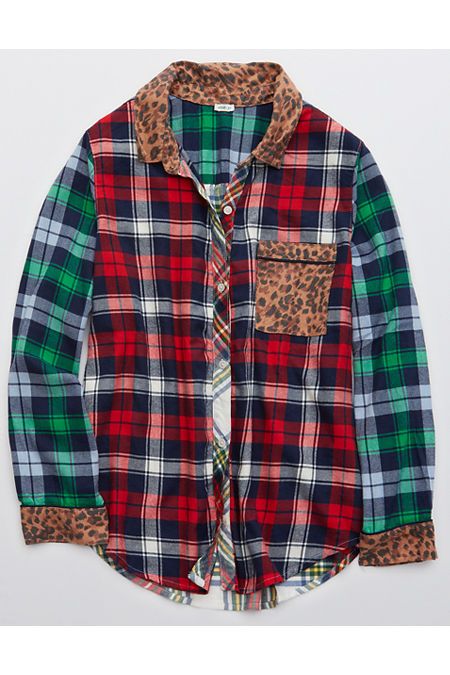 Aerie Flannel Pajama Shirt | American Eagle Outfitters (US & CA)