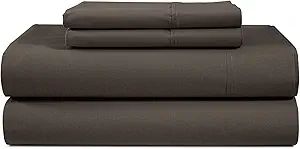 AVONLEIGH LINENS 300 Thread Count 100% Cotton Sheet - Chocolate - Full Sheet Set - 4 Piece Long S... | Amazon (US)