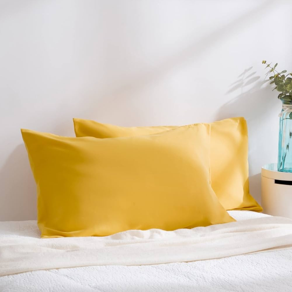 Evolive Ultra Soft Brushed Microfiber Standard Size 20"x30" Pillowcases Pair Set of 2 with Envelo... | Amazon (US)