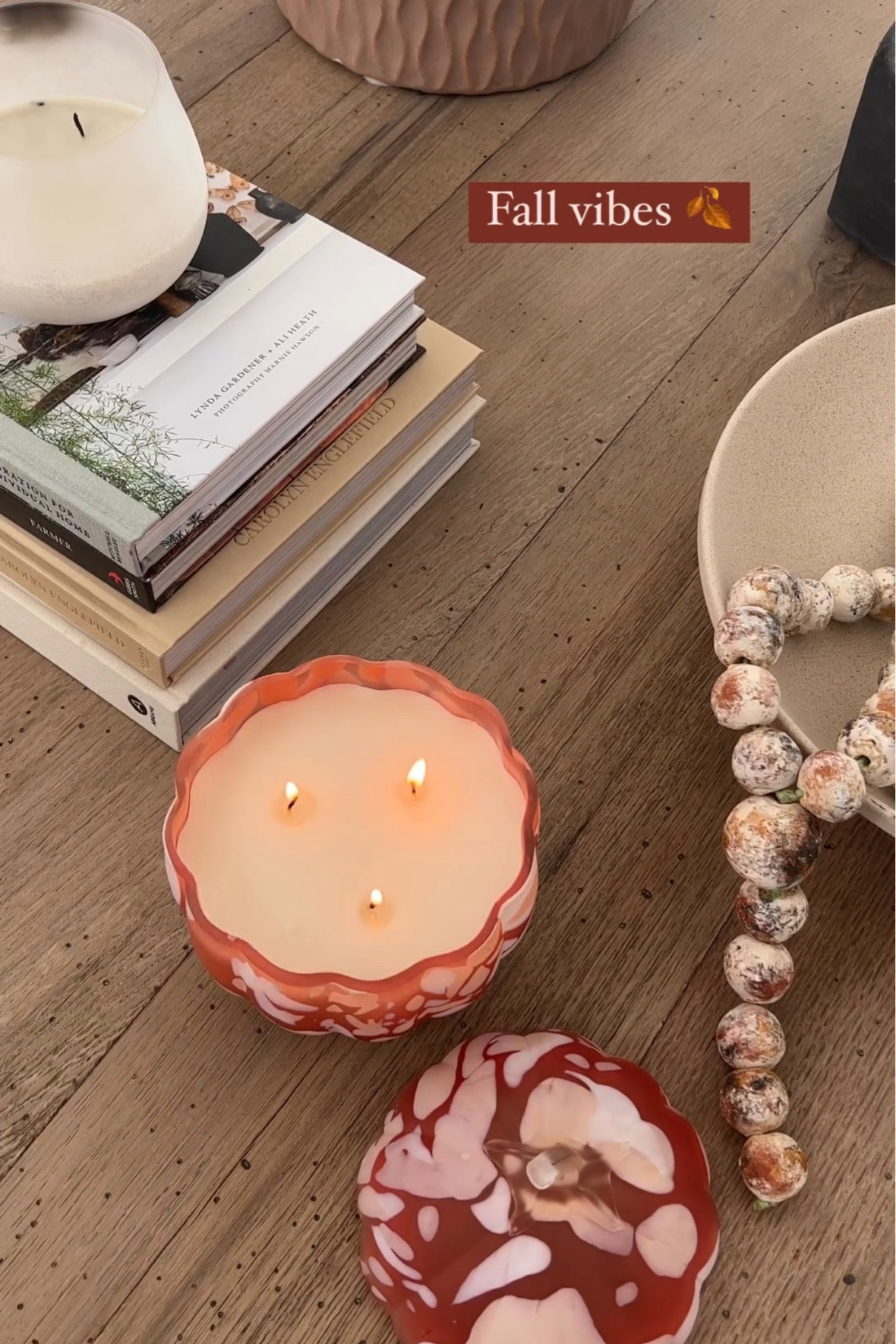 The cutest pumpkin candle for fall 🎃