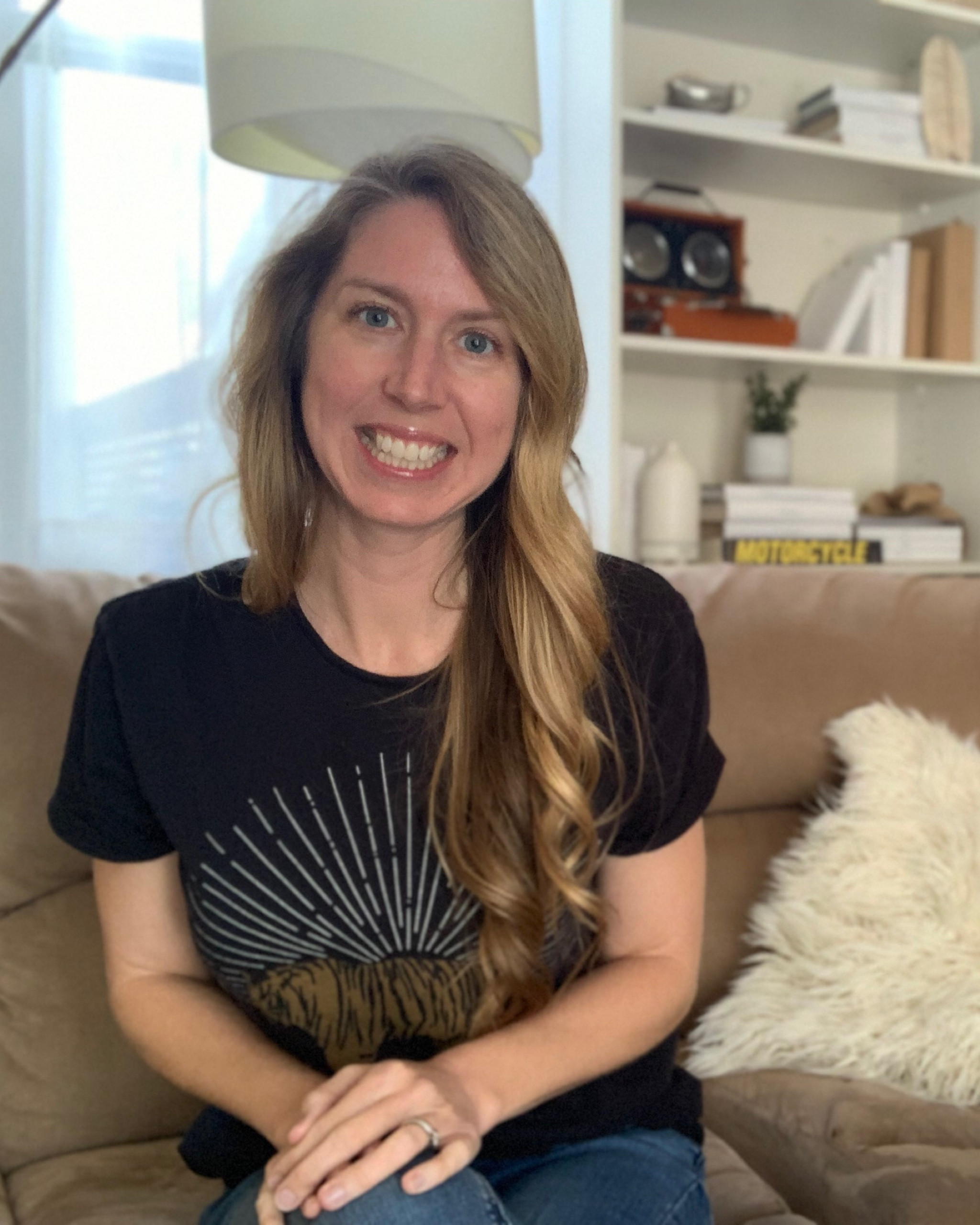 This cozy t-shirt is made my a company Emerson Fry who makes the most beautiful dresses in USA. I love this shirt with a tiger on it. I do a half tuck into my jeans with it and fold the sleeves a tad. I’m 5’7, 130 lbs and am wearing a size small.

#LTKworkwear #LTKSeasonal #LTKstyletip