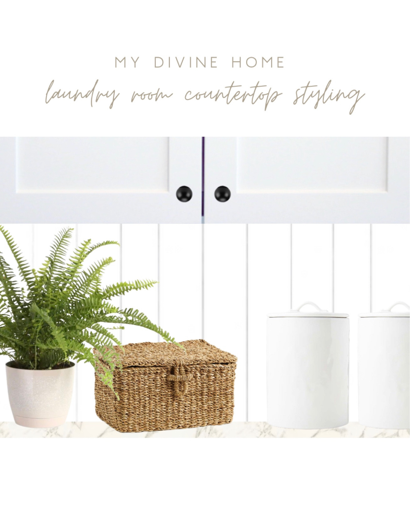 Laundry room countertop styling, laundry room counter decor, laundry room decor, laundry room storage, laundry room design 

#LTKhome #LTKstyletip #LTKfindsunder50