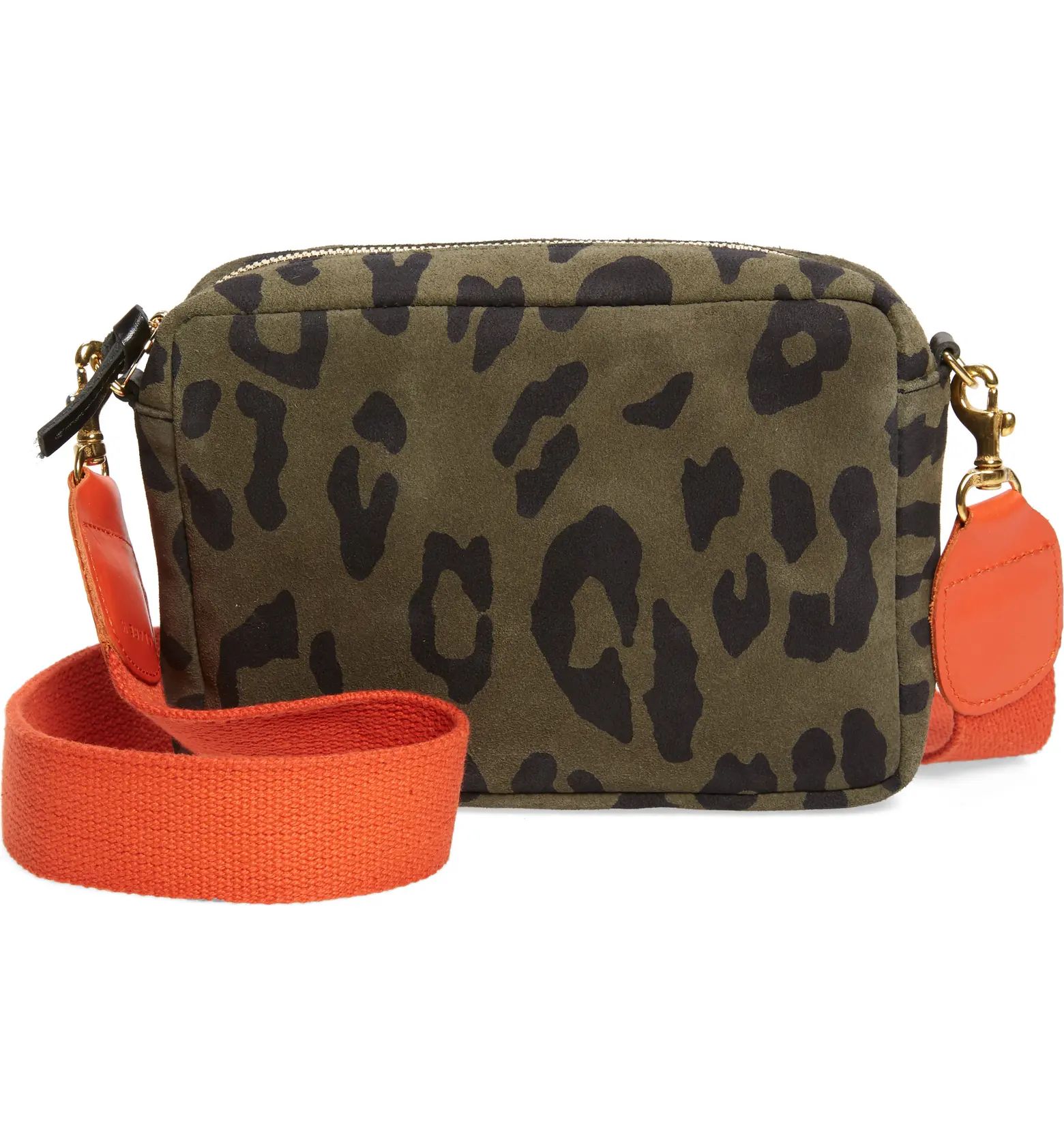 Midi Leopard Print Leather Crossbody Bag | Nordstrom