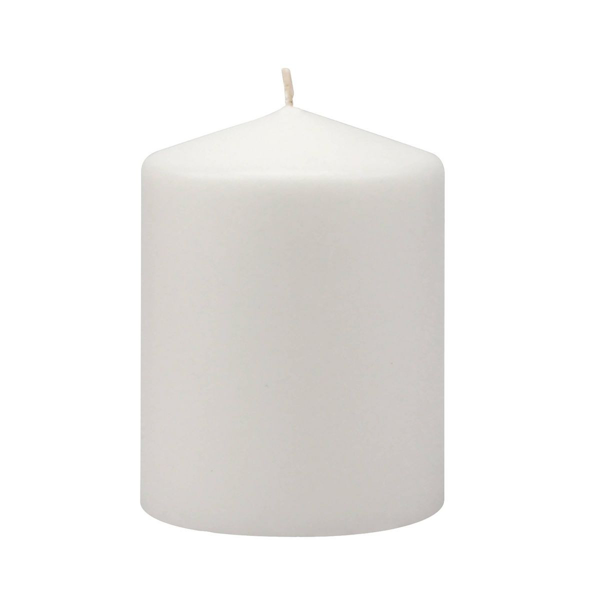 Stonebriar 3pk Tall 3'' x 4'' 35 Hour Long Burning Unscented White Wax Pillar Candle: Palm Wax, N... | Target