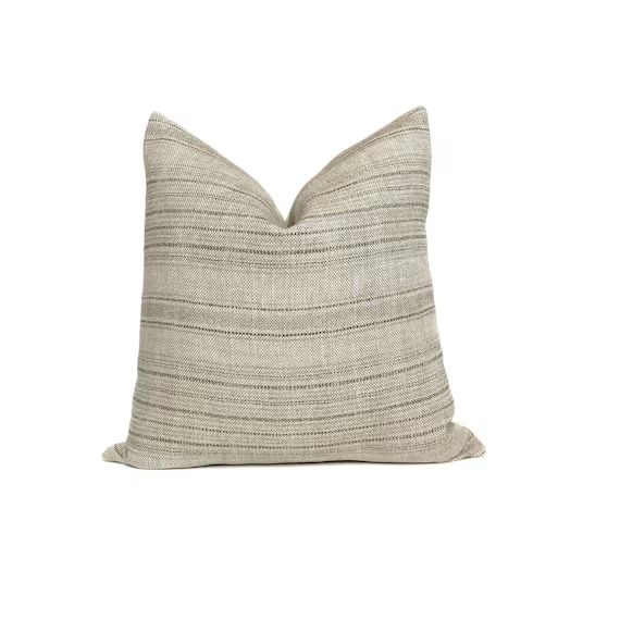 Sand Beige Pillow Cover Cotton Linen Blend Designer Cushion Case Couch Sofa Throw Pillow Simplist... | Etsy (US)