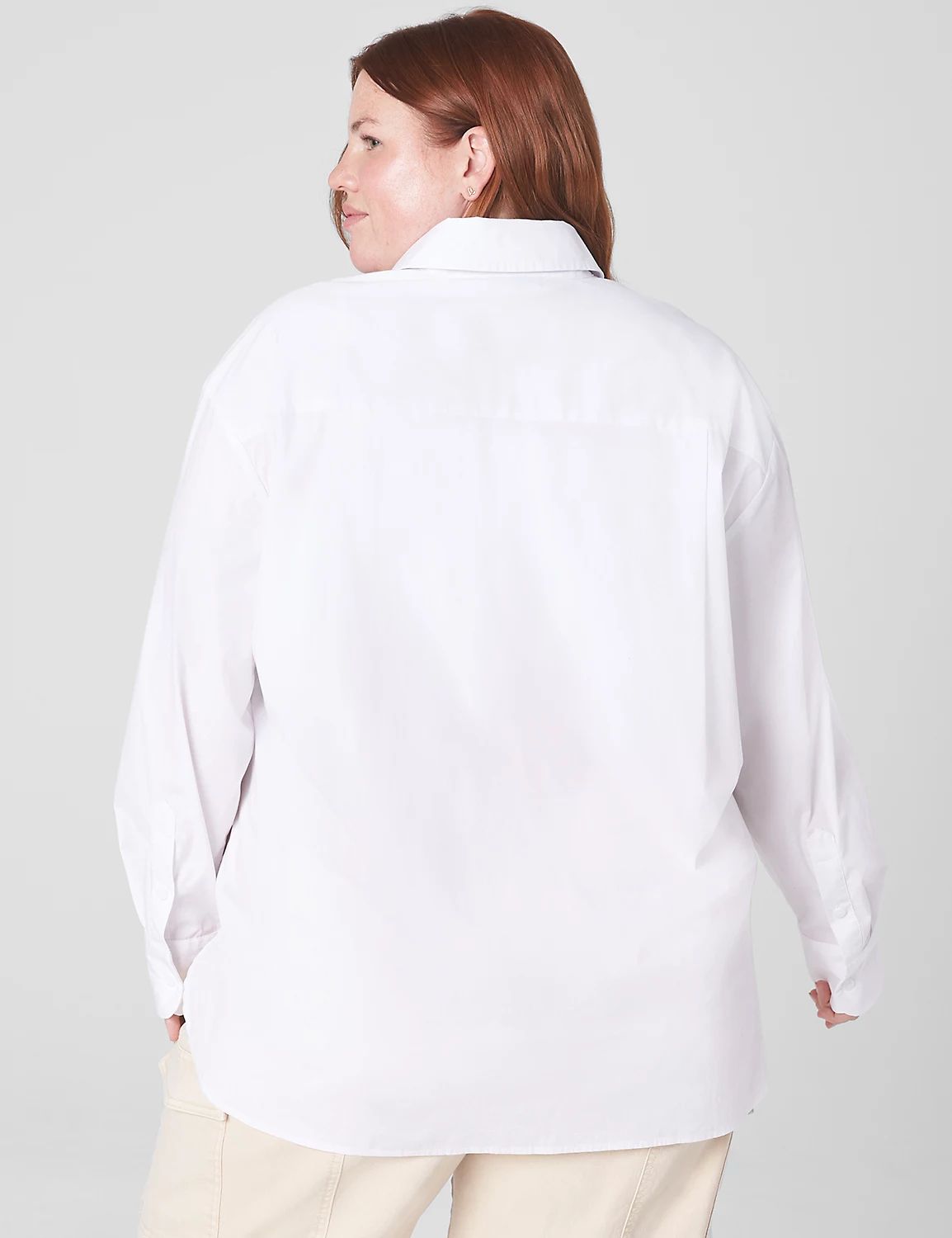 Relaxed Button-Down Boyfriend Shirt | LaneBryant | Lane Bryant (US)