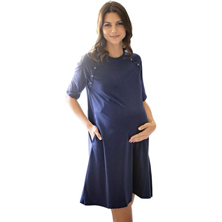 Baby Be Mine Delivery/Labor/Nursing Nightgown Women s Maternity Hospital Gown/Sleepwear for Breastfeeding Nursing Gown For Women Delivery Gown Maternity Gown | Walmart (US)