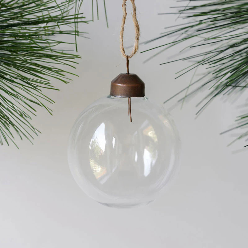 2.25" Clear Glass Ornament | CG Hunter