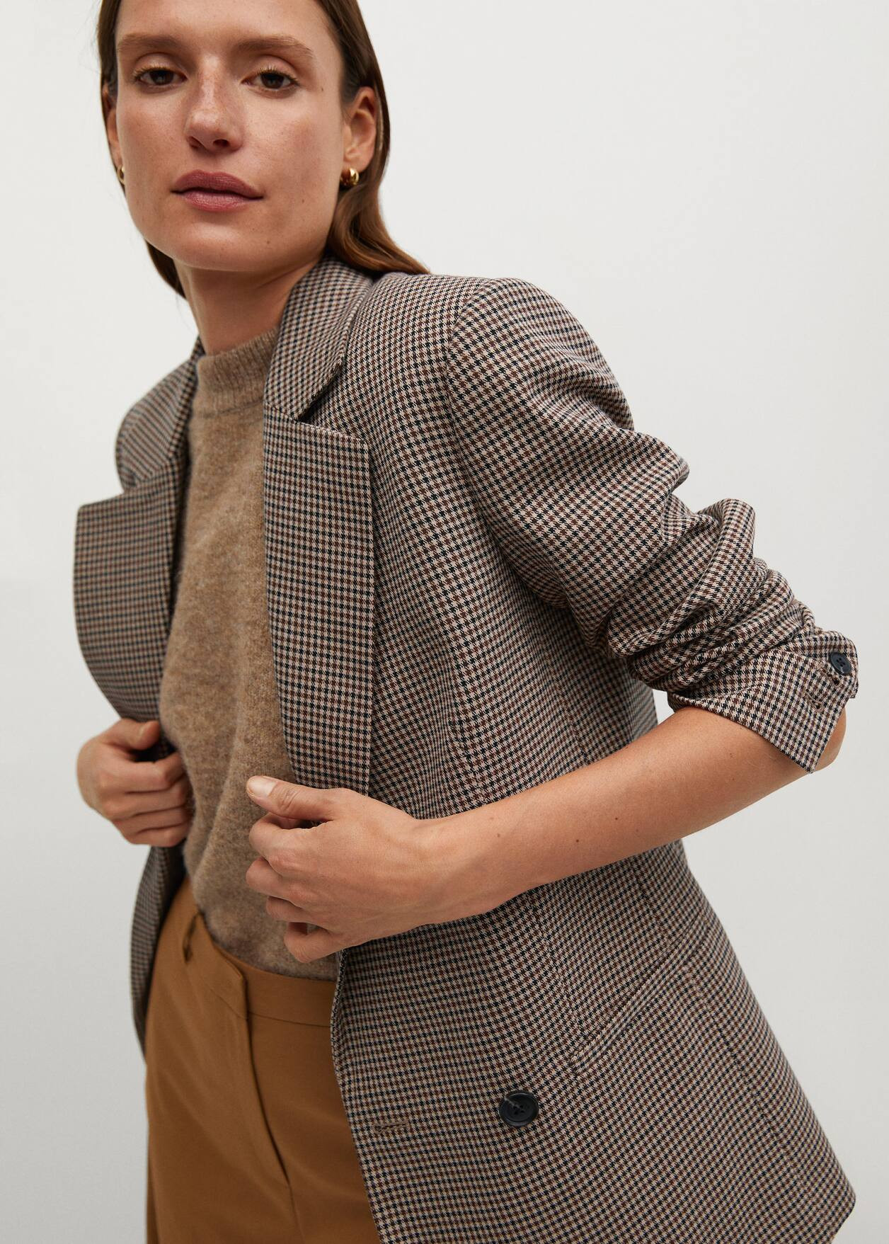 Check Structured blazer | MANGO (UK)