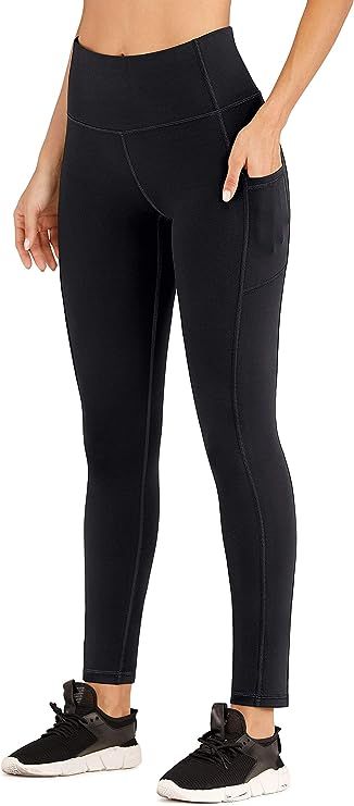 Amazon.com: Heathyoga Yoga Pants with Pockets for Women Capri Leggings for Women Yoga Leggings wi... | Amazon (US)