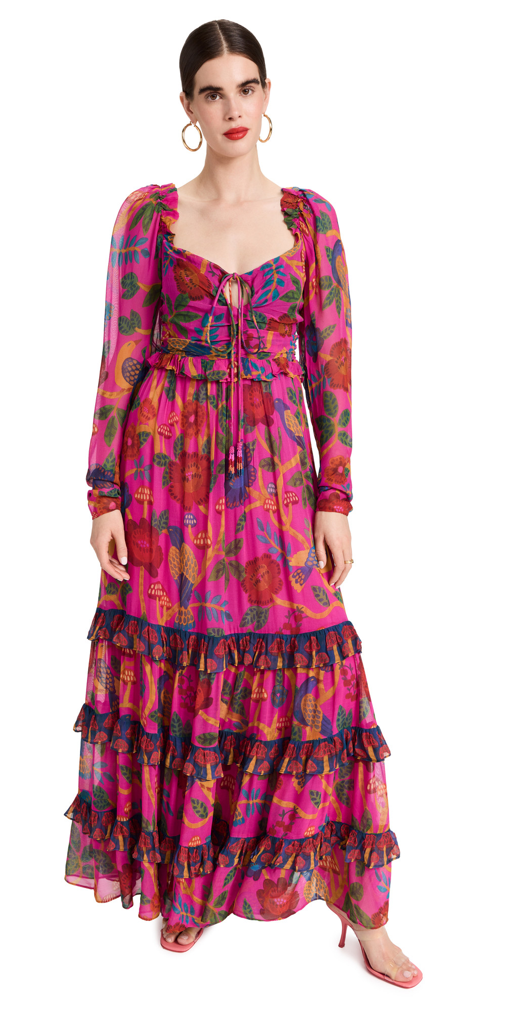 FARM Rio Sweet Forest Pink Maxi Dress | Shopbop