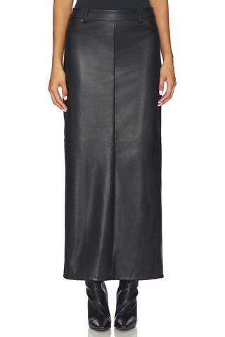 ALL THE WAYS Kayla Faux Leather Skirt in Black from Revolve.com | Revolve Clothing (Global)
