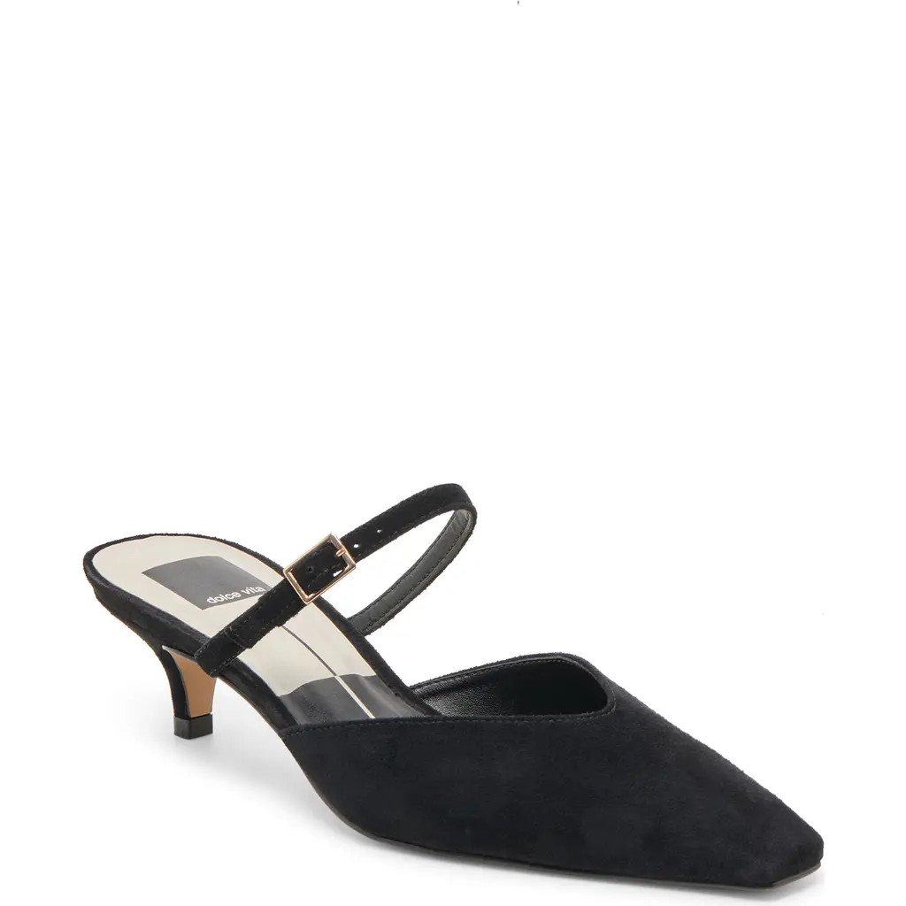 Dolce Vita Morgen Mary Jane Mule in Onyx Suede at Nordstrom, Size 6.5 | Nordstrom