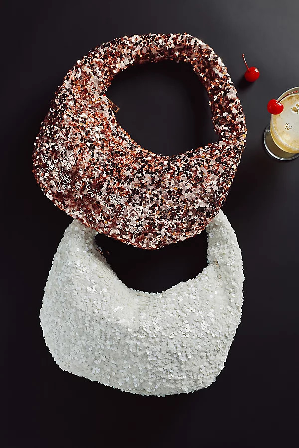 Paillette Sequin Crescent Bag | Anthropologie (US)