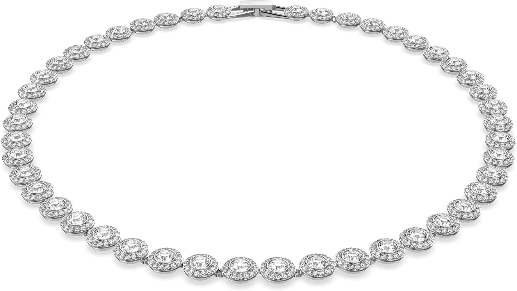Amazon.com: Swarovski Angelic Necklace with Clear Crystals on a Rhodium Plated Setting : Clothing... | Amazon (US)
