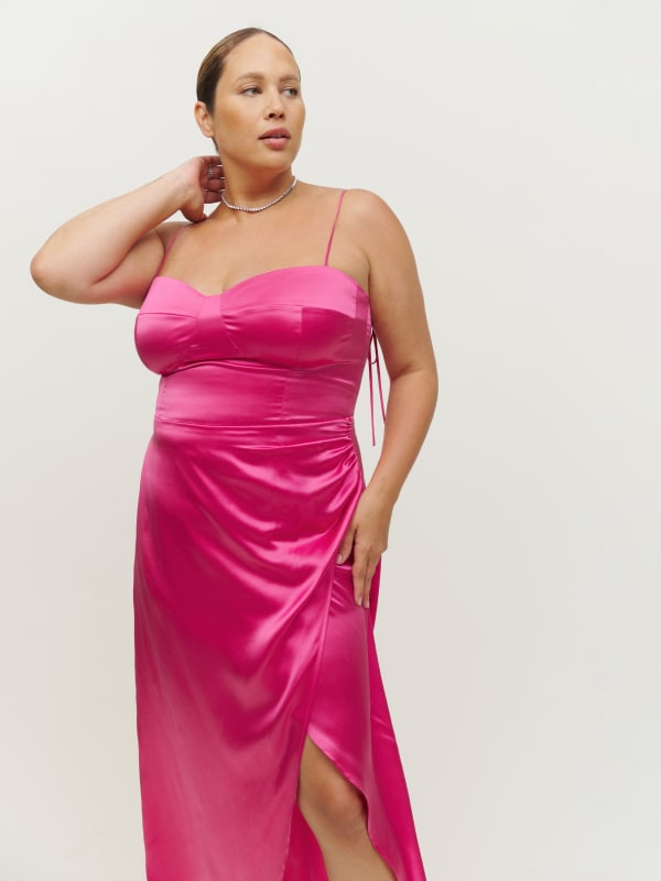 Marguerite Silk Dress Es | Reformation (Global)