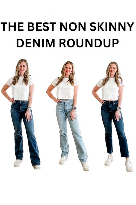 The best non skinny jean roundup 
It’s taken me years (and two pregnancies in there) but I have finally found the holy grail favorite denim and I won’t keep them from you! All linked here in a variety of washes  

#LTKsalealert #LTKstyletip #LTKSpringSale