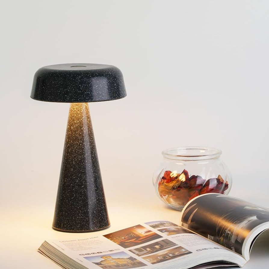 Cordless Mushroom Lamp Rechargeable, Portable Battery Operated Table Lamp Waterproof, Touch Dimma... | Amazon (US)