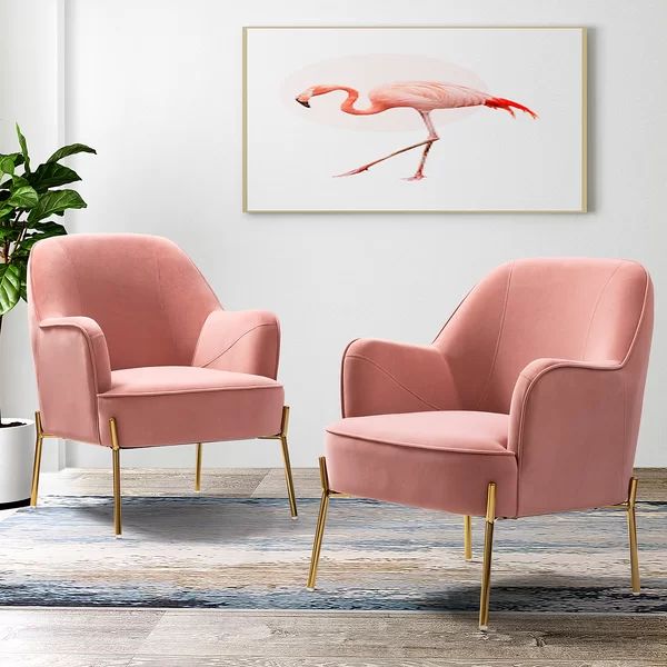 Cleo Upholstered Armchair (Set of 2) | Wayfair North America