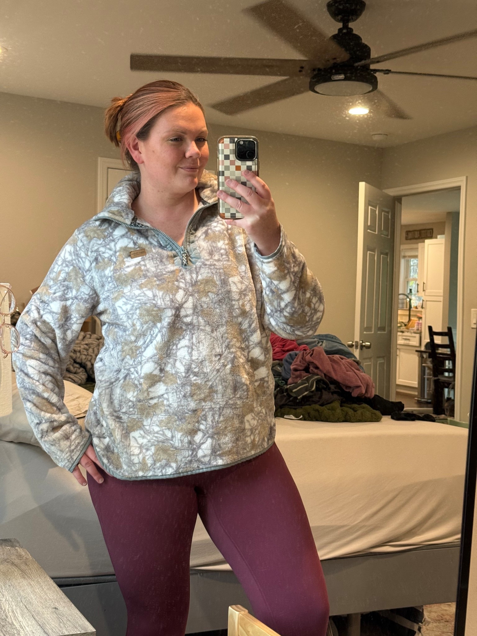 Loving this camo sweater 💕

#LTKFindsUnder100 #LTKSeasonal #LTKMidsize